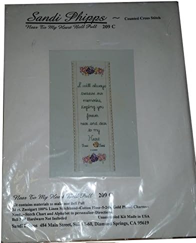 Sandi Phipps Counted Cross Stitch Kit Near to My Heart Bell Pull