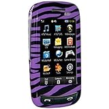 Amzer Zebra Print Snap On Crystal Hard Case for Samsung Impression A877 (Pu ....