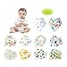 Baby Bandana Drool Bibs,Unisex 10 Pack Set with Adjustable 3 Snaps - Soft 100% Cotton Absorbent Feeder Bibs - Perfect Baby Burp Cloths Gift for Drooling,Feeding and Teething-Model B