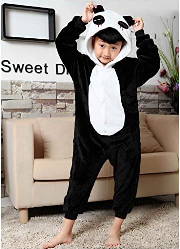 Onesie - Children Animal Costume Pajamas - Panda - Large/X-Large - (CHILDRENS)