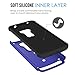 MoKo ASUS Zenfone 2 Laser Case - [Anti Drop] Hard Polycarbonate + Silicone Protector Bumper Cover for ASUS Zenfone 2 Laser (ZE550KL / ZE551KL) 5.5 Inch Smartphone 2015 Release, INDIGO