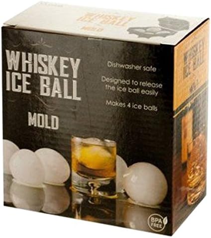 bulk buys Easy Release Silicone Whiskey Ice Ball Mold, Slow Melting Ice Sphere Maker, Black