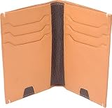 Verona Vertical Wallet, Tan/Brown, 4.75 x 3.75" Verona Vertical Wallet, Tan/Brown, 4.75 x 3.75"
