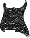 1pkg Loaded Prewired Pickguard Black Pearl SSH Fender Strat Replacement Guitar Part