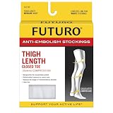 Futuro Anti-Embolism Thigh-High Stockings - White