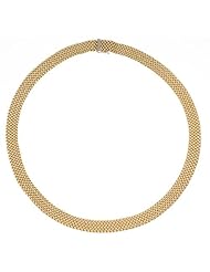 14KT Yellow Mesh Flat 9mm Necklaces Length = 18
