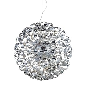 ELK Lighting 30007-42 Odyssey 42 Light Single Tier Chandelier in Polished Chrome by ELK Lighting