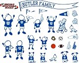 NCAA Decal Family
