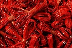 10 yd Red CraftLace Hank