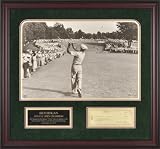 Ben Hogan 1950 U.S. Open Champion Framed Photograph with Nameplate and Cancelled Check