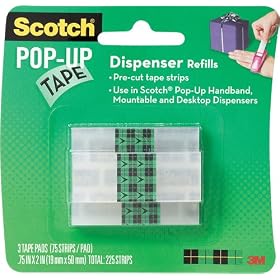 Scotch Tape Strips Refills for Gift Wrapping 1 Pack