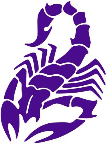 SCORPION Desert Poison 5" (color: PURPLE) DIE-CUT Vinyl Decal Window Sticker for Cars, Trucks, Windows, Walls, Laptops, and other stuff.