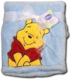 Disney Baby Winnie the Pooh Embroidered Boa Blanket - Blue