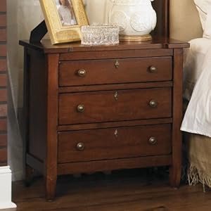1 American Drew Miller S Creek 3 Drawer Nightstand In Rich Cherry Bedandbath Nhungaynao