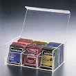 6 Compact Tea Bag Box (Clear) (8.5L x 5.5W x 3.5H)