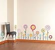 Flower Lollipop-1 - Medium Wall Decals Stickers Appliques Home Decor