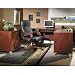 Hansen Cherry L-Desk with Lateral File Somerset Hansen Cherry Collection by Bush Office Furniture -