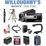 Buy Sony HDR-PJ200 High Definition Handycam Camcorder (Black) + Extra Spare Battery +... by Sony&node=172282