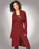 Cape-collar wrap cardigan