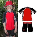 On Shore UV Protective Short Sleeve Top and Board Shorts