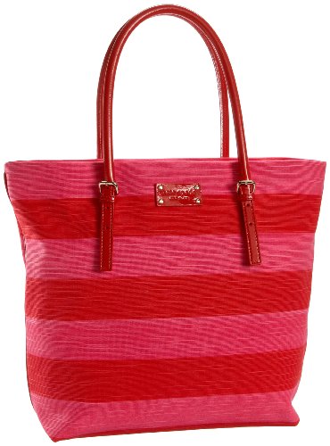 Kate Spade Jubilee Stripe Ellie Tote,Flamingo/Modern Red,one size