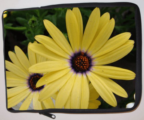Yellow Flowers Laptop Sleeve - Note Book sleeve - iPad sleeve - can be used for for Fujitsu, Kindle, Samsung, Dell, Acer, ASUS Eee PC, Gateway, HP, Sony, Compaq, IBM, Mac, Sharp, Toshiba models - Unisex - Ideal gift for all occassions!