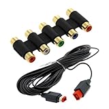 GTMax 18FT Sensor Bar Extension Cable + Gold Plated 5 RCA Component Coupler ....