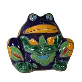 Outdoor Living : Talavera Frog Planter, Small - Indoor / Outdoor, Assorted Colors