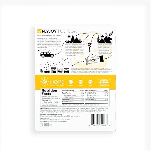 FLYJOY Cashew Cookie Dough, 12 Count (Pack of 12)