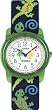 Timex Children's Kids T72881 Black Cloth Quartz Watch with White Dial