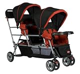 Joovy Big Caboose Stand-On Tandem Triple Stroller Red