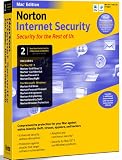 Norton Internet Security Dual Protection - 1 Year Protection for 2 Computers (Mac/PC CD) Software
