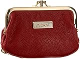 Dkny Vintage Leather Classics Double Frame Coin Purse
