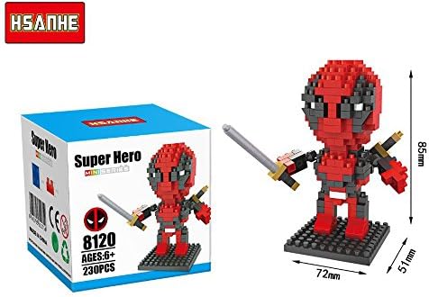 Mini Action figure Super Hero Deadpool DIY building blocks Present Gift toys for boy