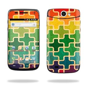 Vinyl Skin Decal Cover for Samsung Exhibit II 4G Android Smartphone Cell Phone Skins Color Swatch by 