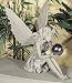 Melina, Stone Fibreglass Fairy with Birdfeeder and Gazing Ball
