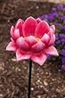 Water Lily Bird Stake Feeder