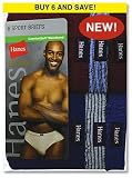 Hanes 7550P6 Classics P6 Sport Brief