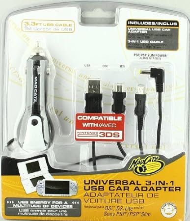 Car Adaptor (Psp, Ds, Dsi, Dsxl, Ds 3D)