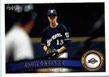 2011 Topps Update Series Baseball Card # US250 Zack Greinke - Milwaukee Brewers - MLB Trading Card In Protective Screwdown Case!