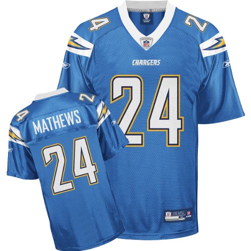 Reebok San Diego Chargers Ryan Mathews Replica Alternate Jersey Extra Large