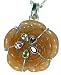 Pendant Chain Silver Multi Gemstone Jewelry 2 inches (pndt582)
