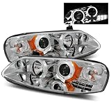 01-03 Chrysler Sebring 4Dr Chrome Projector Headlights by Luminx Lighting