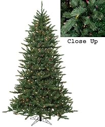 7.5' Pre-Lit Natural Frasier Fir Artificial Christmas Tree - Multi Lights