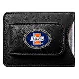 Illinois Fighting Illini NCAA Logo Card/Money Clip Holder (Leather)