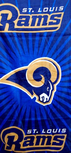 St. Louis Rams Sunburst NFL Fiber Reactive Pool/Beach/Bath Towel