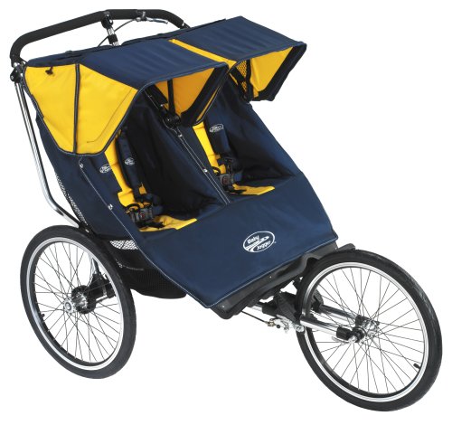 Baby Jogger 2007 Performance 20 Double Stroller - Navy/Yellow
