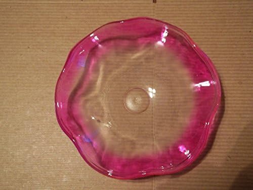 Variation Color 4.25" Wavy Replacement Glass Dish for Electric Oil Aromatherapy Burner/warmer Pink