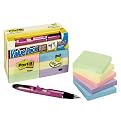 3M 654-12AP-VA 3M Post-it Notes & Flag Pen Value Pack, 3 x 3, Pastel Colors 12 90-Sheet Pads/Pk