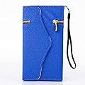iPhone 6 Plus Case, JCmax [Zipper Style] Premium Flip Wallet PU Leather Case With Hand Strap [Kickstand Feature] [Card Slots] [Cash Holder] For Apple iPhone 6 Plus / iPhone 6S Plus 5.5 inch